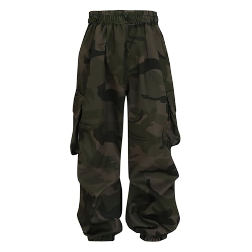 Boys Cargo Pants Kids Camo Jogger Sweatpants with Pockets Straight Pants High Waist Casual Streetwear Y2k Trousers2