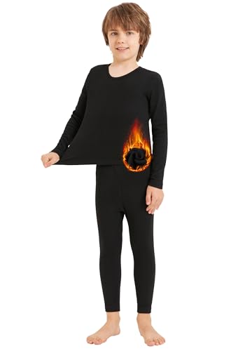 Toddler Thermal Underwear Set Kids Long Johns Base Layer Winter Top and Bottom Set for Boys Girls