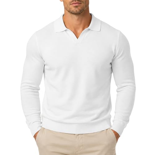 T-shirt vintage col V homme : polo rétro boutonné et basique décontracté pour l'été