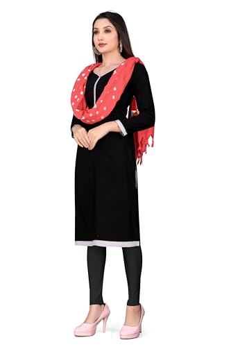 Image of Women Cotton Hand Printed Bandhani Design Dupatta | Ethnic Tie Die Print Dupatta (LENGTH 2.10M)