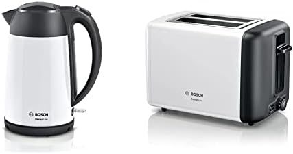 Bosch DesignLine Plus TWK4P440GB Stainless Steel Cordless Kettle, 1.7 Litres,3000 W - Stainless Steel