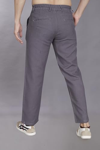 Image of DIVISIVE Men's Relaxed Fit Cotton Linen Blend Trousers