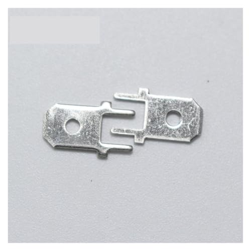 GHNQBAHID Lot de 20 cosses à souder coudées de 6,3 mm, en cuivre, mâles, à, for Circuit imprimé