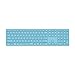 Produktbild Rapoo E9800M kabellose Tastatur Wireless Keyboard wiederaufladbarer Akku flaches Aluminium Design DE-Layout QWERTZ PC & Mac - blau