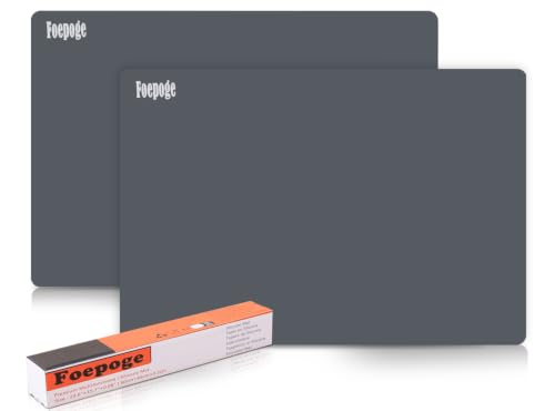 Image of Foepoge Thick Silicone Mat for Worktop: 2Pack 2MM Thick Heat Resistant Mat