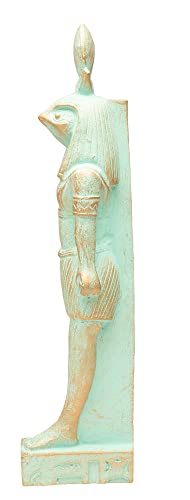 Estatua Egipcia Dios Ra Verde 20.96 cm miniatura 7