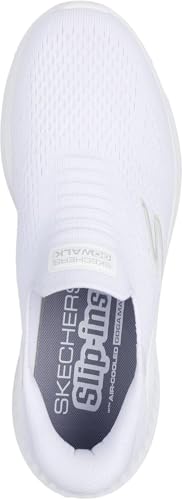 Skechers - Mens Go Walk Now Slip On Shoes, Color White, Size: 12 XW US2