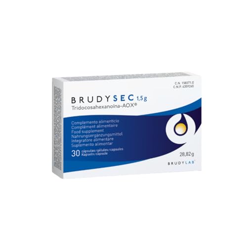BRUDYLAB - Brudy Sec 1,5G - Omega-3 EPA DHA - Vitaminas y Minerales para la Vista - Salud Ocular - Contribuye al Mantenimiento de la Visión Normal - 30 Cápsulas