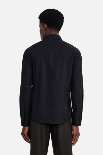 Image of SNITCH Men Formal Shirt | Slim Fit Full Sleeve Spread Collar Solid Design | Premium 100% Cotton & Breathable Fabric for Office, Business Meetings