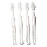 Rehabilitation Advantage Gum, Teeth, & Tongue Massage Brushes, Set of 4,White