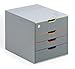 for Keyed Lock Desktop Drawer Organizer (4 Compartments with Re...