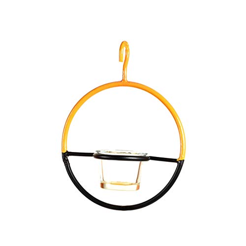 Image of AAKRITI ART CREATIONS Candle Holder Hanging /Bird Feeder Hanging Metal Ring (6x2x19)