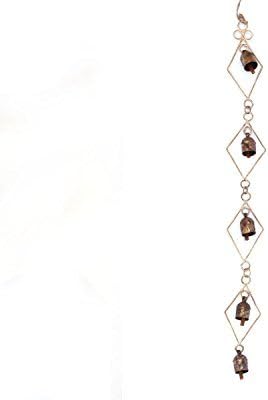 De Kulture Wind Chime Hanging Bells Ideal for Home Decor Garden, Balcony & Party Decoration (Brown) 2.5X1X25 (LWH) Inches