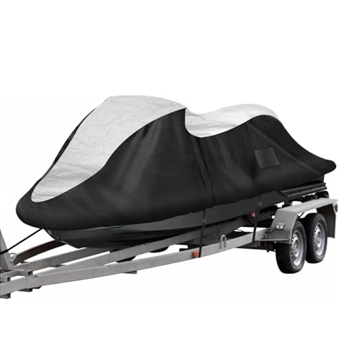 NIGOOLATA Jet Ski Cover 2-3 Seater Heavy Duty Waterproof 420D PWC Jetski Cover for Sea-Doo Yamaha Wave Runner 116-135