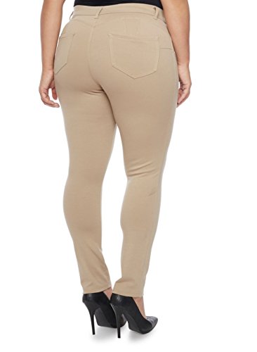 JC Jeans Premium Womens Plus Size Twill Pants Stretch Skinny JC1150P Solid Color3