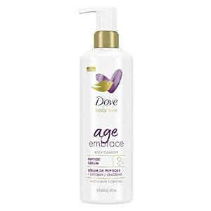 Dove Body Love Body Cleanser For Maturing Skin Age Embrace Body Wash Cleanser with Peptides and Pure Glycerin 17.5 fl oz