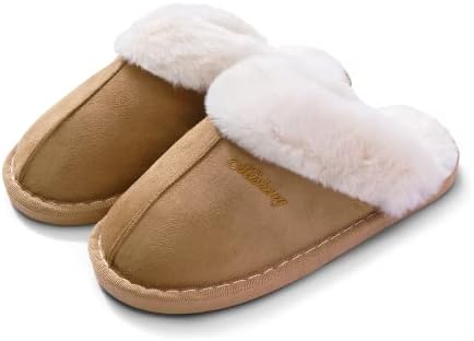Damen Hausschuhe Herren Pantoffeln Winter Warme Weiche Slippers Plüsch Flauschige Flache Schuhe Rutschfeste Outdoor Indoor