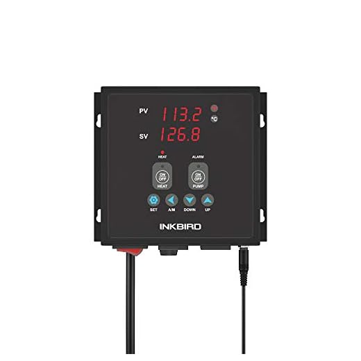 Inkbird Heating or Cooling PID Temperature Controller IPB-16S Pre-Wired Digital Home Brewing Controller Independent Control Pump Thermostat