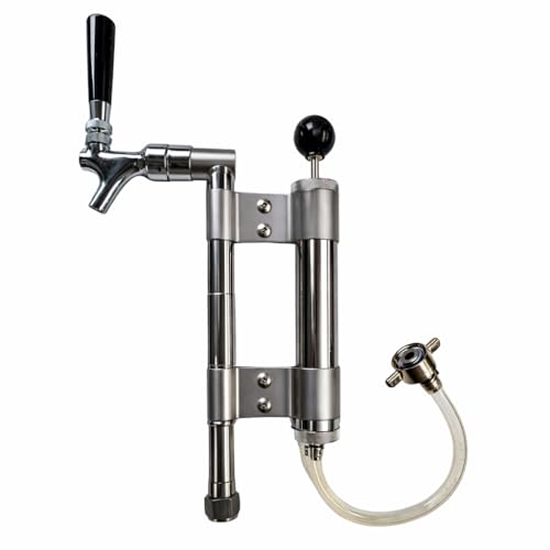 Picknickpumpe mit Kolbenschankhahn zum Aufsetzten auf den Keg Zapfen ohne Co²