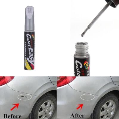 Image of Car Scratch Remover Touch Up Paint Pen Automotive Car Paint Pen 2 In 1 Car Paint Scratch Repair for Deep Scratches Special-Purpose Car Paint (Silver)