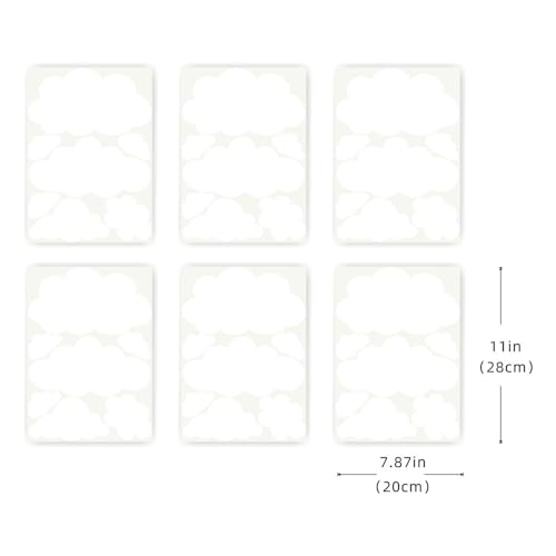 Vinilos Decorativos Nube Blanca 42 Piezas Removibles y Resistentes miniatura 7