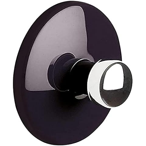 Spirella Gancho Adhesivo Cromado Negro Bowl 4,0cm Cover