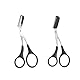 Augenbrauen-Trimmer, Schere mit Kamm, komfortable Fingergriffe, Augenbrauenformung, Schnittschere, Haarentfernungswerkzeug für Unisex, Erwachsene, Make-up, Anfänger, 2 Stück