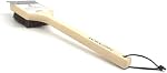 Deluxe Large Wood BBQ Brush Palmyra Bristles (Safe-Contains No Metal Bristles)