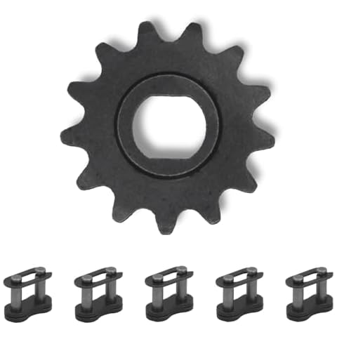 Motor Sprocket 25H 13T Master Link Replacement for Razor MX650 SX500 MX500 Mcgrath Dirt Rocket Bike,25H Chain 13T Teeth for MY1020 RSF650 Motor Kids Electric Scooter Mini Bike Go Kart Cart Parts Cover