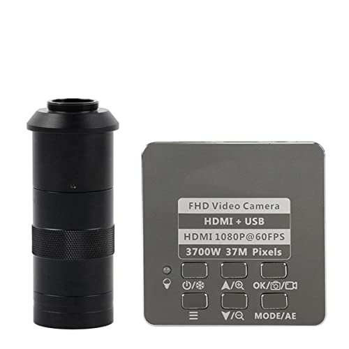 ラボ用顕微鏡アクセサリー 3.7mp 1080p 3700W産業用電子デジタルビデオ顕微鏡(Wiht 100x lens)