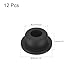 uxcell High Temp Silicone Plug Mount Dia 21mm/0.83 inch t Shaped Rubber Stopper Hole Plugs for Powder Coating Plating Waterproof Plugs Sealing Plugs Black Pack of 12(OD 29mm)
