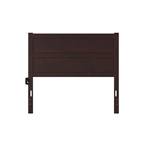 Afi, Noho Solid Wood Panel Headboard With Attachable Usb Charger, Full, Espresso #TOP3