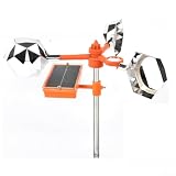 Honseadek Réflecteur anti-oiseaux, répulsif à énergie éolienne pour jardin, dispositif ant...