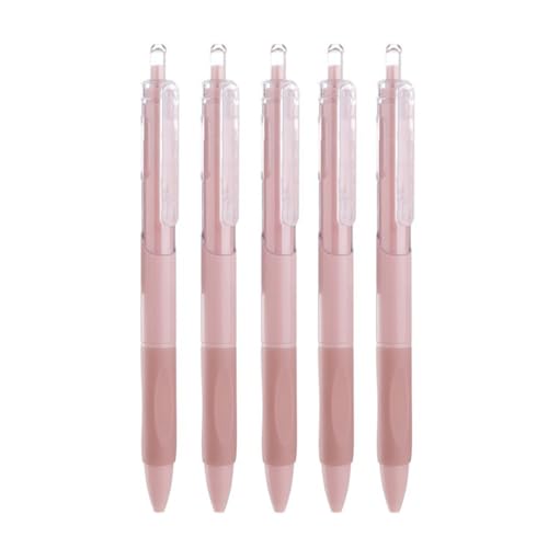 Bolígrafos de gel retráctiles Muloo 5 piezas 0.5 mm negro