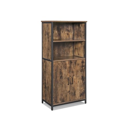 Holz Display Organizer Mit 2 Schubladen - Vintage Regal 33.3x10x42.5cm Für Wohnzimmer & Arbeitszimmer