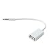 3.5mm Male AUX Audio Plug Jack to USB 2.0 Female Converter Cable Cord EN