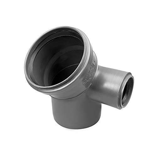 Bogen Kunststoff HT-Rohr Installation Abwasser 110 x 50 mm 45° 90° Grau NEU (45° Recht)
