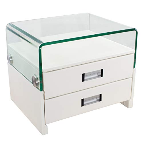 ᑕ ᑐ i-flair® - Nachttisch, Nachtkonsole aus hochwertigem Kunstleder