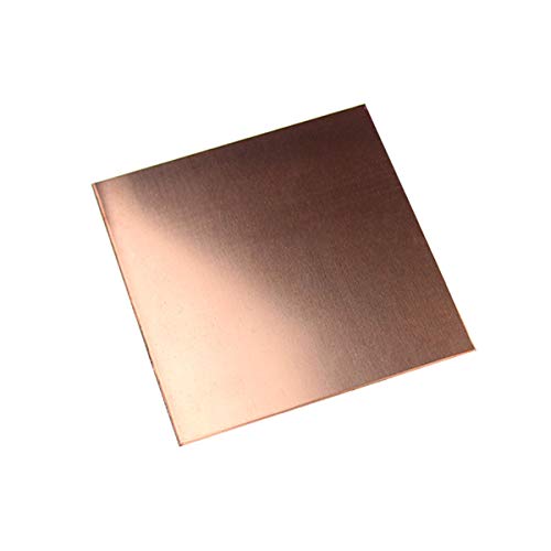 Feuille de cuivre en laiton 2 mm plaque de précision pour bricolage 200x200mm