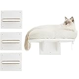A los gatos les encanta estar en lo alto para que puedan ver su entorno desde un punto de vista seguro, y disfrutar de una buena siesta gatera, sin molestias. Tu gato apreciará más espacio para dormir y descansar. Estos estantes de pared para gatos y cuentas se convertirán en el lugar favorito de tu gato donde relajarse y dormir
