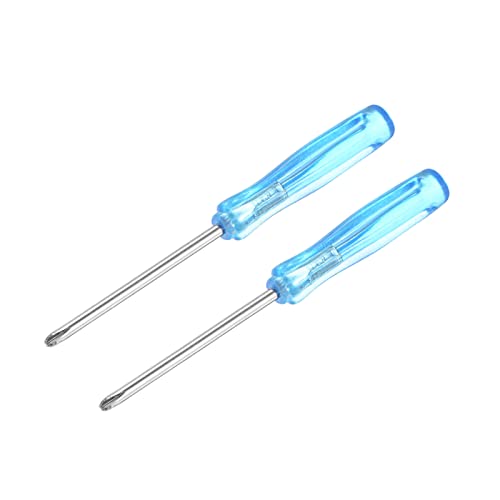sourcing map Mini Phillips Screwdriver, 2.0mm Cross Head 65mm Length for Small Appliances Repair, 2 Pcs