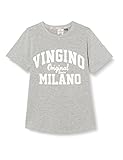 Vingino BOYS T-shirt TSHIRT-CLASSIC-LOGO-RNSS in color Grey Mele size 12
