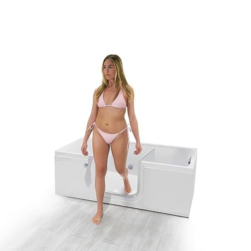 Ella Laydown 30x60 Hydro Massage Walk in Bathtub Right Drain