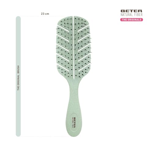 Miniatura 3 de Beter - Cepillo De Pelo Esqueleto Antitirones Natural Fiber Hecho A Base De Fibras De Trigo, Cepillo Desenredante Antienredos Y Antirotura, Peinado Suave Y Sin Tirones, Para Todo Tipo De Cabellos