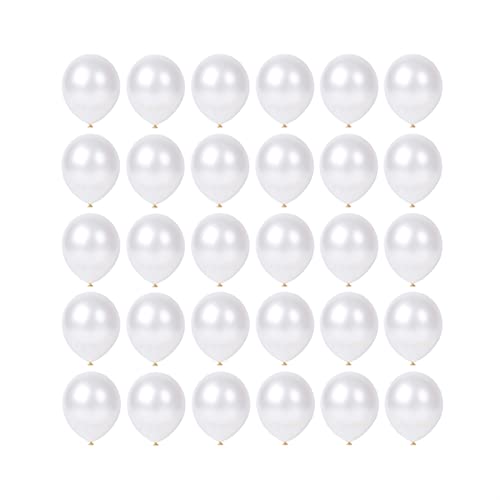 Image of 5 inch Pearl White Balloons, 100 pcs Mini White Party Balloons small Latex Balloons for Birthday Wedding Baby Shower Decorations (Pearl White)