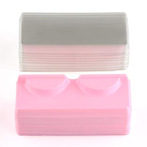 False Eyelash Storage Box Pack of 50, Empty False Eyelash Care Storage Case Box, Makeup Organizer Plastic Container Holder Tool