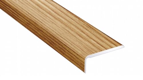SELF-Adhesive Oak Walnut Threshold 1M Door Stops End Laminate Floor Edge Strip Trim TMW Profiles (Oak Plank)