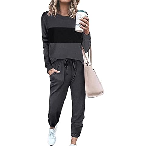 PRETTYGARDEN Women's Color Block 2 Piece Tracksuit Cover