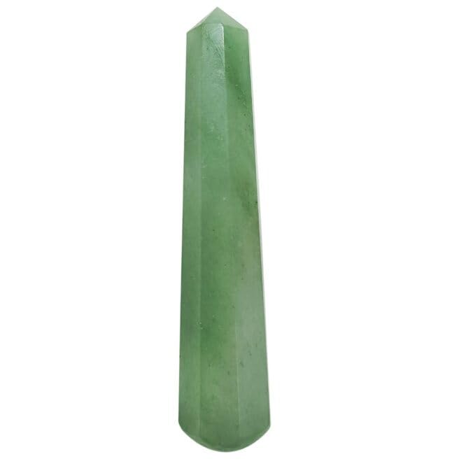 Image of Green Aventurine Crystal Wand 50-100g Natural Polished Healing Stone for Reiki, Meditation, Chakra Balancing, Energy Healing, Aura Cleansing, Massage Therapy, Feng Shui Decor & Spiritual Gift