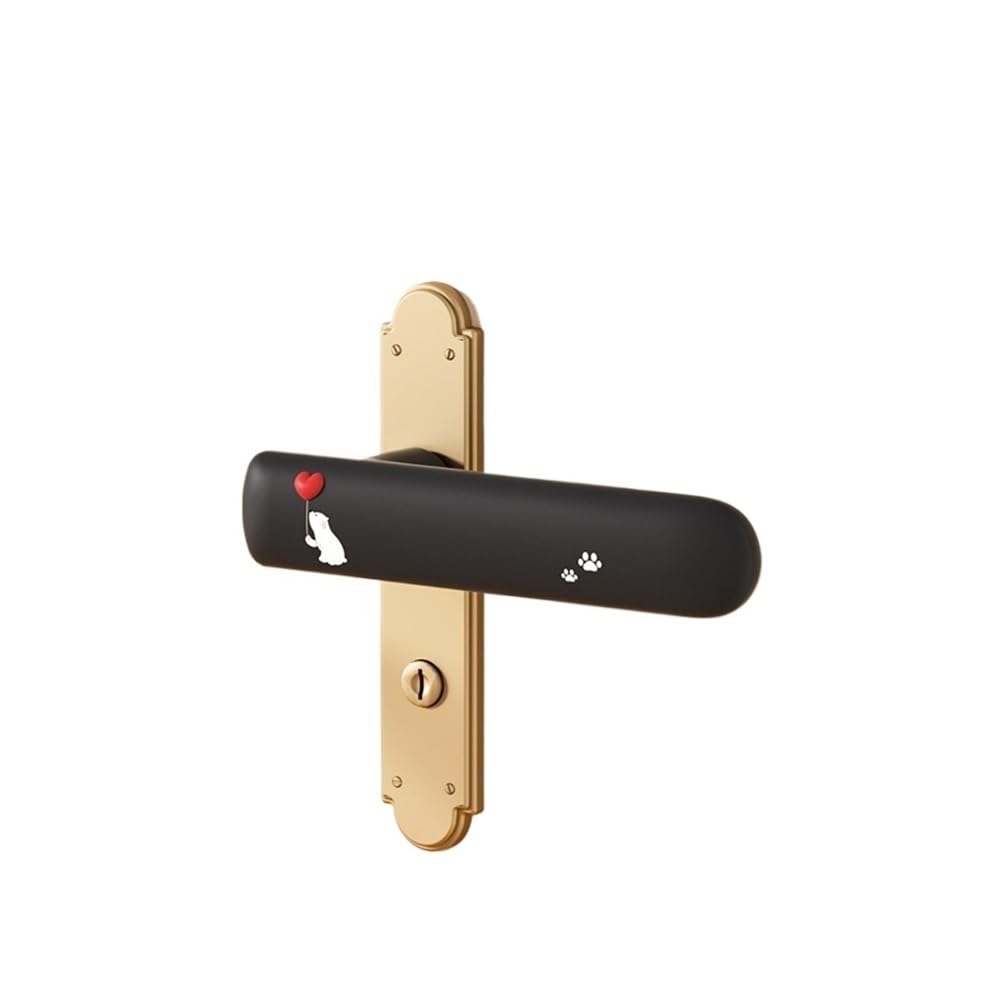 TIANSHENGQI Cute Silicone Door Knob Cover Cartoon Cold-Proof Handle Anti-Collision Protective Pad for Home(Black-Right)